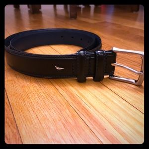 Men’s Nautica Belt - Black with blue stitching